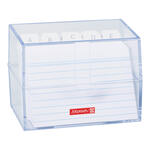 NEU Karteikarten-Box mit Karteikarten, transparent - Verschiedene Gr��en