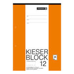 NEU Kieser-Zeichenblock, DIN A4, 150g, 25 Blatt, gelocht - Verschiedene Lineatur
