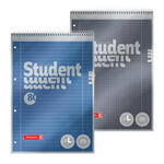 NEU College-Block Premium DIN A4 Spiralbindung oben - Verschiedene Lineatur