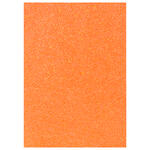 NEU Glitter-Karton, 200 g/qm, einseitig mit Glitzer, DIN A4, Neonorange