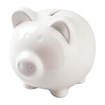NEU Sparschwein aus Porzellan, 10,2 x 8,5 x 8,7 cm, 1 St�ck