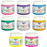 MUCKI Funkel-Fingerfarbe, 150 ml - Verschiedene Farbt�ne