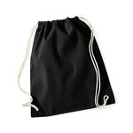 Sport-Beutel 37x46 cm, Schwarz - Einzeln und Sparpacks