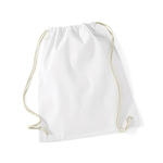 Sport-Beutel 37x46 cm, Wei� - Einzeln und Sparpacks