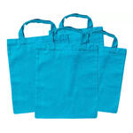 Sparpack, Baumwolltasche Hellblau, 12 St�ck