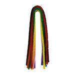 Chenilledraht / Pfeifenputzer / Biegepl�sch, 8mm x 50cm, 10 Stk., Bunt