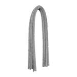 Chenilledraht / Pfeifenputzer / Biegepl�sch, 8mm x 50cm, 10 Stk., Grau