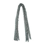 Chenilledraht / Pfeifenputzer / Biegepl�sch Glitzer, 8mm x 50cm, 10 Stk., Silber