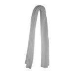 Chenilledraht / Pfeifenputzer / Biegepl�sch, 8mm x 50cm, 10 Stk., Wei�