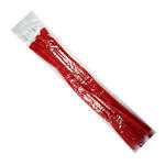 Chenilledraht / Pfeifenputzer / Biegepl�sch, 14mm x 50cm, 10 St�ck, Rot