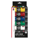 NEU Marabu Acryl Color Set 6 x 80 ml