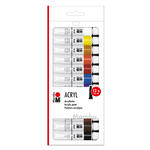 NEU Marabu Acrylfarben-Set BASIC, 12 x 12 ml Tuben