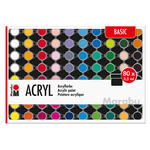 NEU Marabu Acrylfarben-Set BASIC, 80 x 3,5 ml