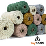 SALE myboshi Makramee Garn 4 mm gezwirnt, 50 m - verschiedene Farben