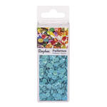 Rayher Pailletten gew�lbt, waschbar, 6mm �, 4000 St�ck, irisierend blau