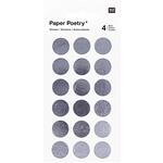 NEU Sticker Punkte, silber - Verschiedene Gr��en