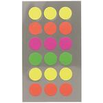 NEU Office Sticker, neon Punkte - Verschiedene Gr��en