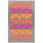 NEU Office Sticker, Dreiecke, rot-orange-pink, 4 Blatt