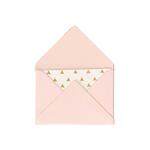 NEU Mini Briefumschl�ge & Karten, 3 x 4,5 cm, 10 St�ck, Rosa - Hot Foil Gold