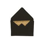 NEU Mini Briefumschl�ge & Karten, 3 x 4,5 cm, 10 St�ck, Schwarz - Glitter Gold