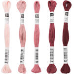 Sticktwist, 8 Meter, Farbe: Altrosa - Verschiedene Farbschattierungen