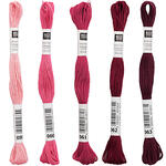 Sticktwist, 8 Meter, Farbe: Fuchsia - Verschiedene Farbschattierungen