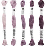 Sticktwist, 8 Meter, Farbe: Aubergine - Verschiedene Farbschattierungen