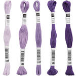 Sticktwist, 8 Meter, Farbe: Helllila - Verschiedene Farbschattierungen