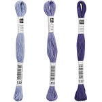 Sticktwist, 8 Meter, Farbe: Lavendel - Verschiedene Farbschattierungen