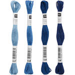 Sticktwist, 8 Meter, Farbe: K�nigsblau - Verschiedene Farbschattierungen