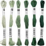 Sticktwist, 8 Meter, Farbe: Tannengr�n - Verschiedene Farbschattierungen