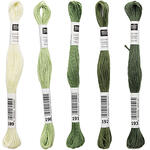 Sticktwist, 8 Meter, Farbe: Hellgr�n - Verschiedene Farbschattierungen