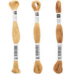 Sticktwist, 8 Meter, Farbe: Senf - Verschiedene Farbschattierungen