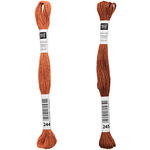 Sticktwist, 8 Meter, Farbe: Rost - Verschiedene Farbschattierungen