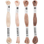 Sticktwist, 8 Meter, Farbe: Rosenholz - Verschiedene Farbschattierungen