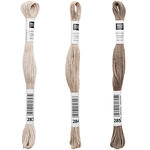 Sticktwist, 8 Meter, Farbe: Steingrau - Verschiedene Farbschattierungen