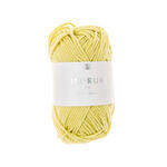Ricorumi dk H�kelgarn, 100% Baumwolle, 25 g, Pastell Gelb