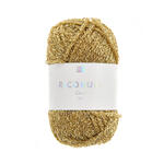 Ricorumi Lam� H�kelgarn, 62% Polyester und 38% Polyamid, 10 g, Gold