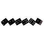 Kunststoff-Perlen Itoshii, W�rfel, 6 x 6 x 6 mm, 96 Stk, Classic Schwarz