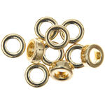 Metall Gro�loch-Perlen, Itoshii Ponii, Ring, 9 x 3,5 mm, 10 Stk, Gold
