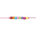 Kunststoff-Perlen, W�rfel Mix, 5 x 5 x 5 mm, 99 Stk, Multicolor