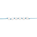 Kunststoff-Perlen, rund, 7 x 4 mm, 165 Stk, Wei�