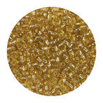 Rocailles-Perlen, 3,1 mm, 14 g, Gold