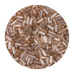 Rocailles-Perlen St�bchen, 6,75 mm, 14 g, Kupfer Gl�nzend