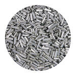 Rocailles-Perlen St�bchen, 6,75 mm, 14 g, Silber