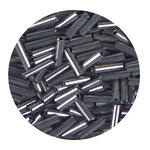 Rocailles-Perlen St�bchen, 6,75 mm, 14 g, Altsilber