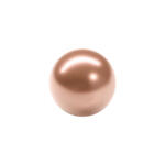 Renaissance Glasperle, rund, 3 mm, 120 Stk, Karamell