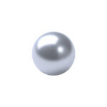 Renaissance Glasperle, rund, 4 mm, 100 Stk, Eisblau