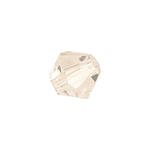 Glasschliff-Perlen Raute, 4 mm, 20 Stk, Wei�