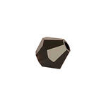 Glasschliff-Perlen Raute, 6 mm, 12 Stk, Schwarz